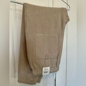 NEW Zara Beige Jogger Pants